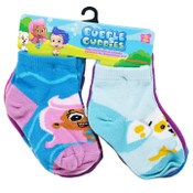 Wholesale - 10pk BUBBLE GUPPIES RIDE THE WAVE QRT SOCKS SIZE 2T-4T, UPC: 193159211721